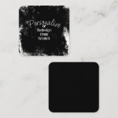 Creëer uw eigen persoonlijke gepersonaliseerde vierkante visitekaartje (Voorkant / Achterkant)