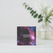 Creëer uw eigen persoonlijke gepersonaliseerde vierkante visitekaartje (Staand voorkant)