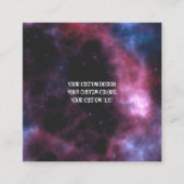 Creëer uw eigen persoonlijke gepersonaliseerde vierkante visitekaartje (Voorkant)