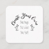 Creëer uw eigen persoonlijke gepersonaliseerde vierkante visitekaartje (Voorkant)