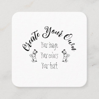 Creëer uw eigen persoonlijke gepersonaliseerde vierkante visitekaartje