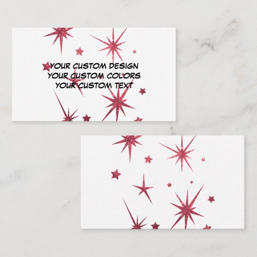 Creëer uw eigen persoonlijke gepersonaliseerde visitekaartje (Voorkant / Achterkant)