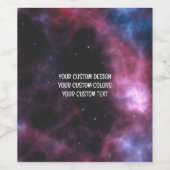 Creëer uw eigen persoonlijke gepersonaliseerde wijn etiket (Enkel label)