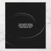 Creëer uw eigen persoonlijke gepersonaliseerde wijn etiket (Enkel label)