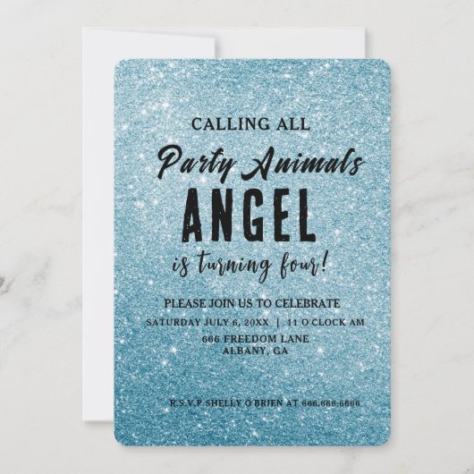 Creëer Uw eigen persoonlijke glitter Kaart (Voorkant)