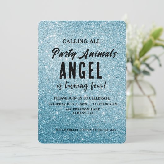 Creëer Uw eigen persoonlijke glitter Kaart (Staand voorkant)