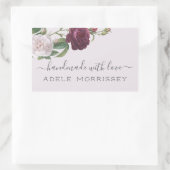 Creëer Uw eigen persoonlijke handgemaakte Floral Rechthoekige Sticker (Tas)