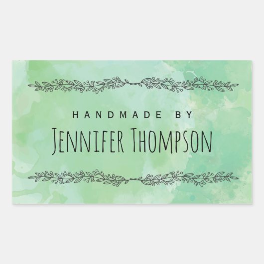 Creëer uw eigen persoonlijke handleiding gemaakt d rechthoekige sticker (Voorkant)