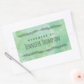 Creëer uw eigen persoonlijke handleiding gemaakt d rechthoekige sticker (Envelop)