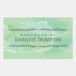 Creëer uw eigen persoonlijke handleiding gemaakt d rechthoekige sticker