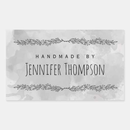 Creëer uw eigen persoonlijke handleiding gemaakt d rechthoekige sticker (Voorkant)