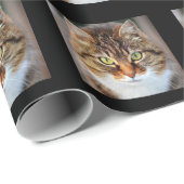 Creëer uw eigen persoonlijke katfoto cadeaupapier (Rol Hoek)