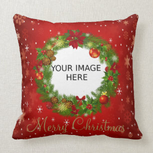 Creëer uw eigen persoonlijke kerstfoto kussen