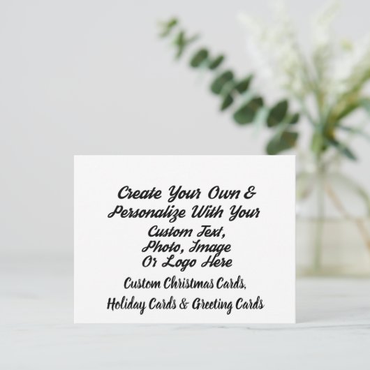 Creëer Uw eigen persoonlijke kerstKaart op maat Feestdagenkaart (Staand voorkant)