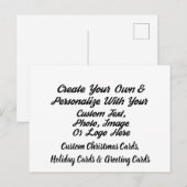 Creëer Uw eigen persoonlijke kerstKaart op maat Feestdagenkaart (Voorkant / Achterkant)