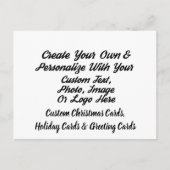 Creëer Uw eigen persoonlijke kerstKaart op maat Feestdagenkaart (Voorkant)
