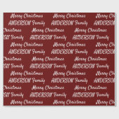 Creëer Uw eigen persoonlijke kerstmis  Cadeaupapier (Vlak)