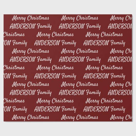 Creëer Uw eigen persoonlijke kerstmis  Cadeaupapier (Vlak)
