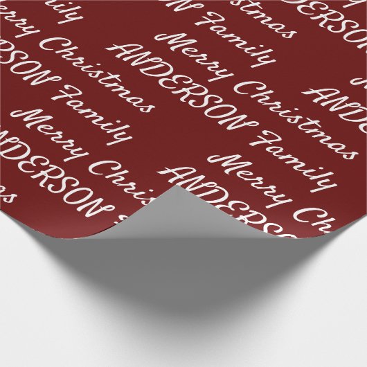 Creëer Uw eigen persoonlijke kerstmis  Cadeaupapier (Hoek)