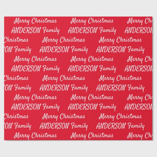 Creëer Uw eigen persoonlijke kerstmis Cadeaupapier (Vlak)