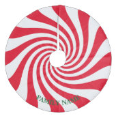 Creëer Uw eigen persoonlijke kerstSnoep Fleece Kerstboom Rok (Voorkant)