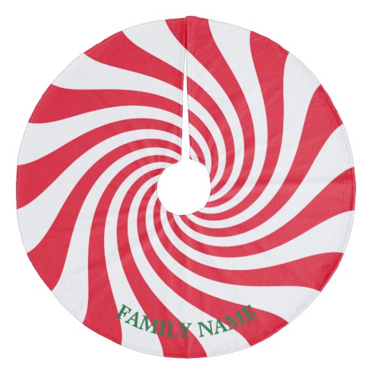 Creëer Uw eigen persoonlijke kerstSnoep Fleece Kerstboom Rok (Voorkant)