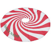 Creëer Uw eigen persoonlijke kerstSnoep Fleece Kerstboom Rok (Gekanteld)