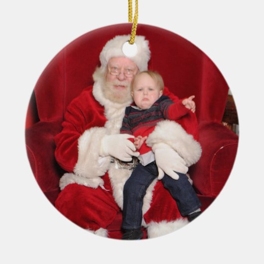 Creëer uw eigen persoonlijke kerstversiering keramisch ornament (Voorkant)