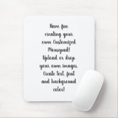 Creëer Uw eigen  persoonlijke Muismat (Met muis)