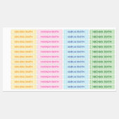 Creëer uw eigen persoonlijke naam kleur gecodeerd labels (Vel)