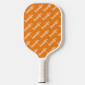 Creëer Uw eigen persoonlijke naam Oranje Pickleball Paddle (Achterkant)