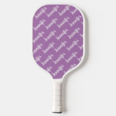 Creëer Uw eigen persoonlijke naam Paars Pickleball Paddle (Achterkant)