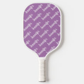 Creëer Uw eigen persoonlijke naam Paars Pickleball Paddle (Voorkant)