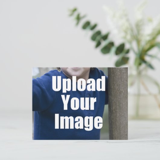 Creëer Uw eigen persoonlijke persoonlijke foto-Mok Briefkaart (Staand voorkant)