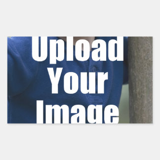 Creëer Uw eigen persoonlijke persoonlijke foto-Mok Rechthoekige Sticker