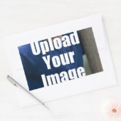 Creëer Uw eigen persoonlijke persoonlijke foto-Mok Rechthoekige Sticker (Envelop)