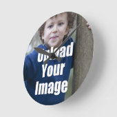 Creëer Uw eigen persoonlijke persoonlijke foto-Mok Ronde Klok (Hoek)