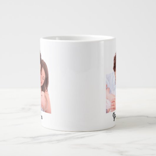 Creëer Uw eigen persoonlijke tekst en foto Grote Koffiekop (Voorkant)