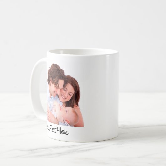 Creëer Uw eigen persoonlijke tekst en foto-Mok Koffiemok (Voorkant links)