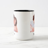 Creëer Uw eigen persoonlijke tekst en foto Tweekleurige Koffiemok (Center)