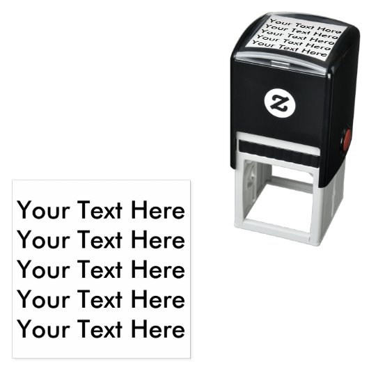 Creëer Uw eigen persoonlijke tekst hier Zelfinktende Stempel (In situ)