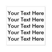 Creëer Uw eigen persoonlijke tekst hier Zelfinktende Stempel (Design)