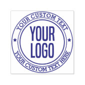 Creëer Uw eigen persoonlijke tekst Logo Zelfinktende Stempel (Design)