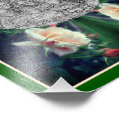 Creëer Uw eigen perzik Roos en knoppen Lijst 8x10 Foto Afdruk (Hoek)