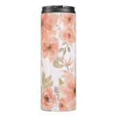 Creëer Uw eigen perzik Rozen Bloemen Thermosbeker (Achterkant)