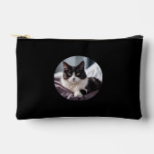 Creëer Uw eigen Pet Cat Photo Travel Elegant Zwart Etui (Voorkant)