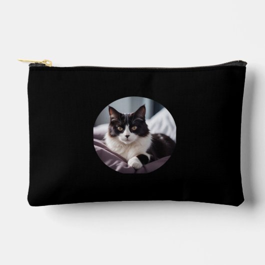 Creëer Uw eigen Pet Cat Photo Travel Elegant Zwart Etui (Voorkant)