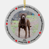 Creëer Uw eigen Pet Dog Memorial Ceramic Ornament (Voorkant)