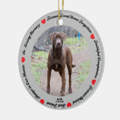 Creëer Uw eigen Pet Dog Memorial Ceramic Ornament (Links)
