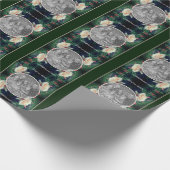 Creëer Uw eigen Photo Peach Roos en Buds Lijst Cadeaupapier (Hoek)